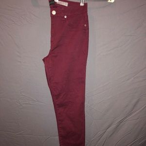 Maroon jeans